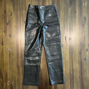 Wilfred Aritzia The Melina Vegan Leather Cropped Pants - Size 2